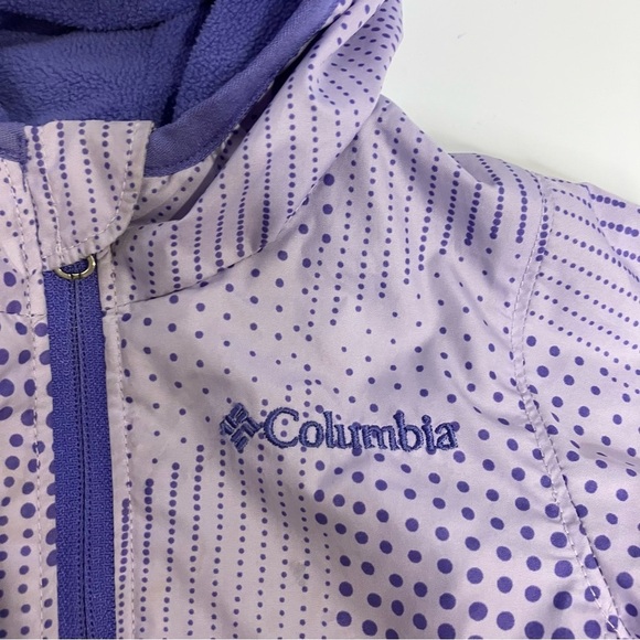 Columbia Mini pixel grabber ll windbreaker Jacket lavender purple size 3-6 mo - Picture 2 of 8